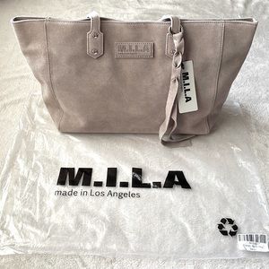 M.I.L.A. suede leather bag